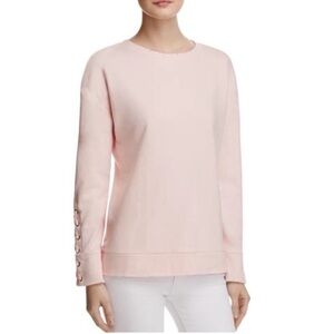 Joe’s Jeans Light Pink Long Sleeve Miaya Sweatshirt Size Medium